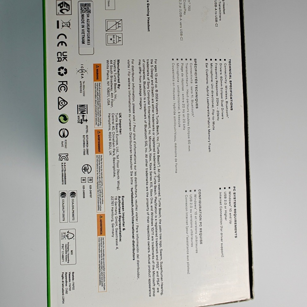 Turtle Beach Stealth 700 Gen 3 Wireless Gaming Headset Xbox PS5 PC Black - Picture 4 of 10
